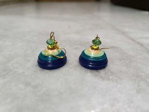 Quilled Handmade Paper Jhumka Earrings Set Of 3