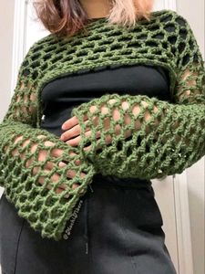 Crochet Mesh Shrug