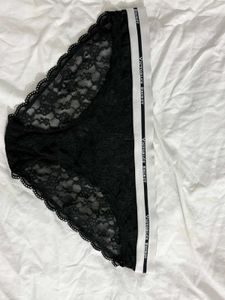 Victoria's Secret Black Lace Panty