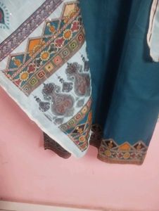 Teal Kurta Set with Dupatta