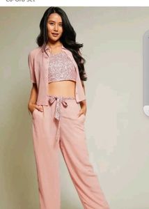 Pink Sequinned Co-ord Set