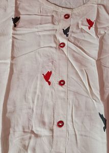 White Full Length Kurti