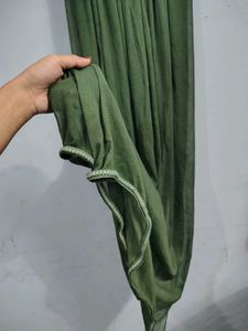 Elegant Olive Green Dupatta georgette net stall