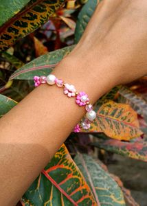 Cute Beaded Flower Bracelet (2 sets)