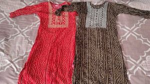 Beautiful athnic kurty Set of 2