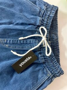 Denim Cargo Baggy Jeans
