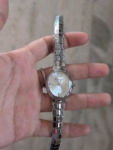 Elegant Silver-Tone Women's Watch