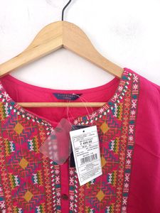 Pink Embroidered Top (Women's)