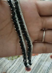 Beaded Anklet with Charm