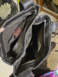 Chic Brown Leather Shoulder Bag