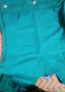Teal Embroidered Kurta Set