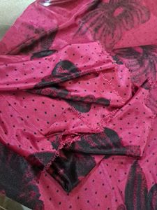 Vintage Pink Floral Print Fabric