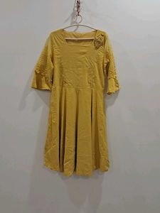 Yellow Embroidered frock