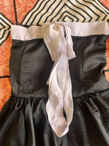 Black Strapless Padded Top/ Dress