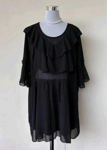 Stylish Black Top/Short Dress