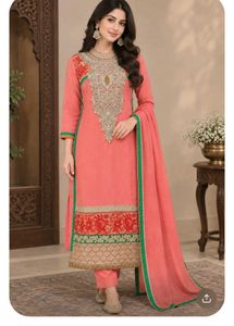 Elegant Pink Embroidered Kurti