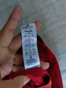 Price Drop Red Sports Bra with Mesh Detail