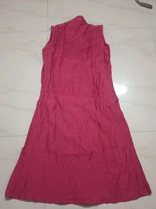 Pink Sleeveless Dress.  size : M