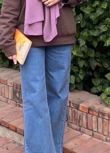 Classic Blue Wide-Leg Jeans