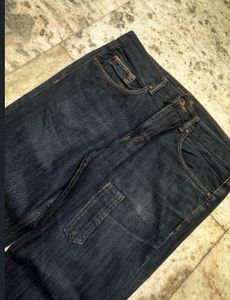 Y2K Smog Denim Dark Wash Straight-Leg Jeans