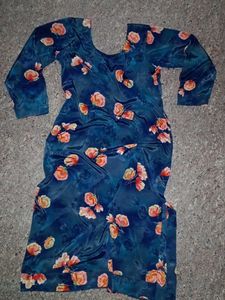 Floral Print soft silk touser kurti