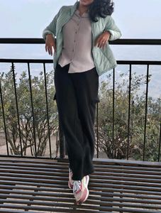 Teamspirit Straight Fit Black Cargo Pants