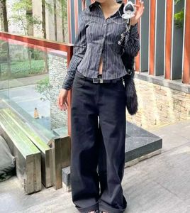 Black Fitted Striped Shirt