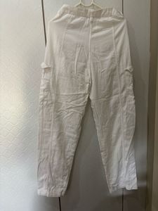 White Cargo Pants