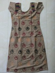 Raw silk kurta set