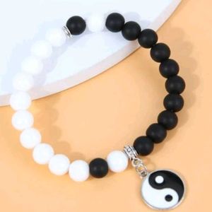 Yin Yang Beaded Bracelet For Men