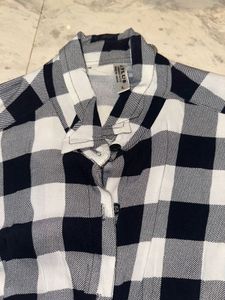 Classic Black &amp; White Checkered Shirt