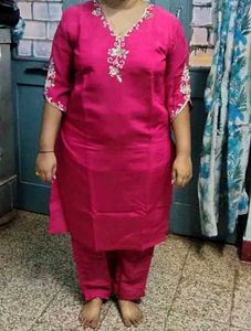 Festive Pink Kurta Set