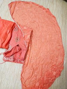 🔥SALE🔥Pink Embroidered Salwar Kameez Dupatta Set
