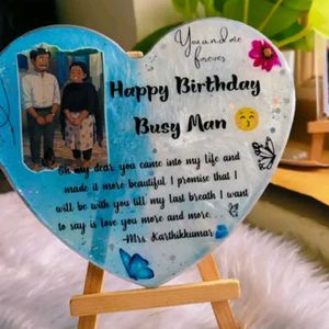 Heart-Shaped Birthday Photo Frame