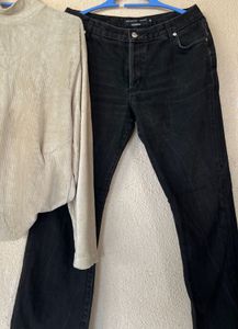 Black Straight Leg Jeans