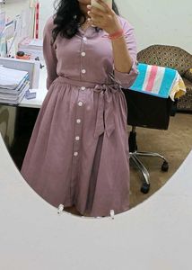 Stylish Button-Down Midi Dress