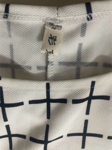 White Checked Mini Dress