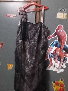 Elegant Black Lace One-Shoulder Dress
