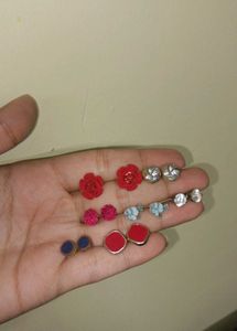 Assorted Stud Earrings Set