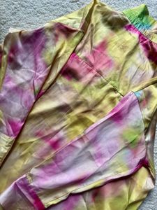 Vibrant Tie-Dye Silky Shirt