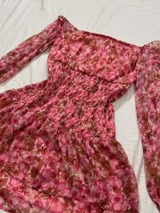 VERO MODA Pink Floral Mini Dress