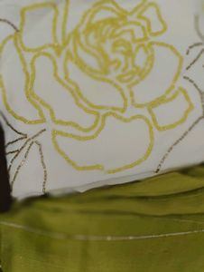 rayon suit with handwork