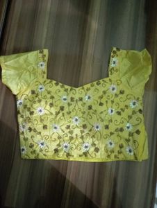 Beautiful Yellow & White Ethnic Gown