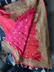 Heavy Fancy Designer Rani Pink Saree