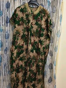 Floral Print Kaftan Style Maxi Dress