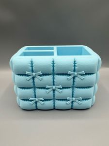 Cute Makeup Organizer Caddy with bows
