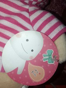 Cute Plush Toy with Striped Hoodie