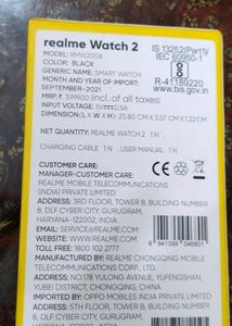 Realme( Original)Smartwatch (Watch 2)