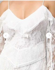 Lace Ruffle Maxi Dress by AMAGYAA