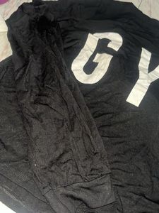 an oversized T-shirt